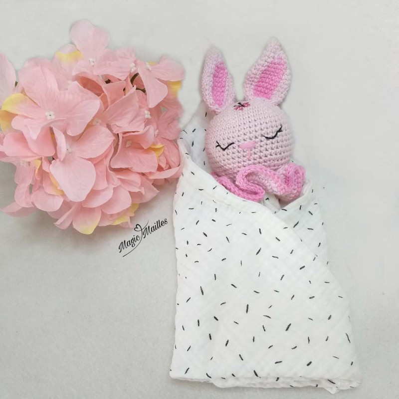 Doudou lange lapinou beige