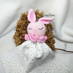 Doudou lange lapinou beige