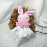 Doudou lange lapinou beige