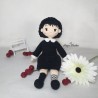 Tutoriel de Crochet Mercredi Addams- amigurumi. 99 % sans couture d'assemblage