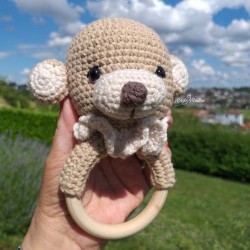 Petite oursonne version hochet