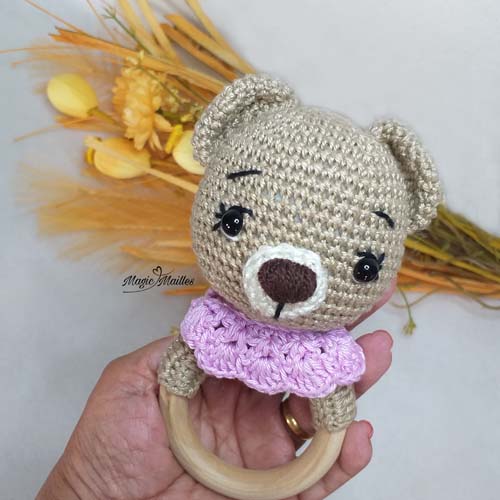 Petite oursonne version hochet